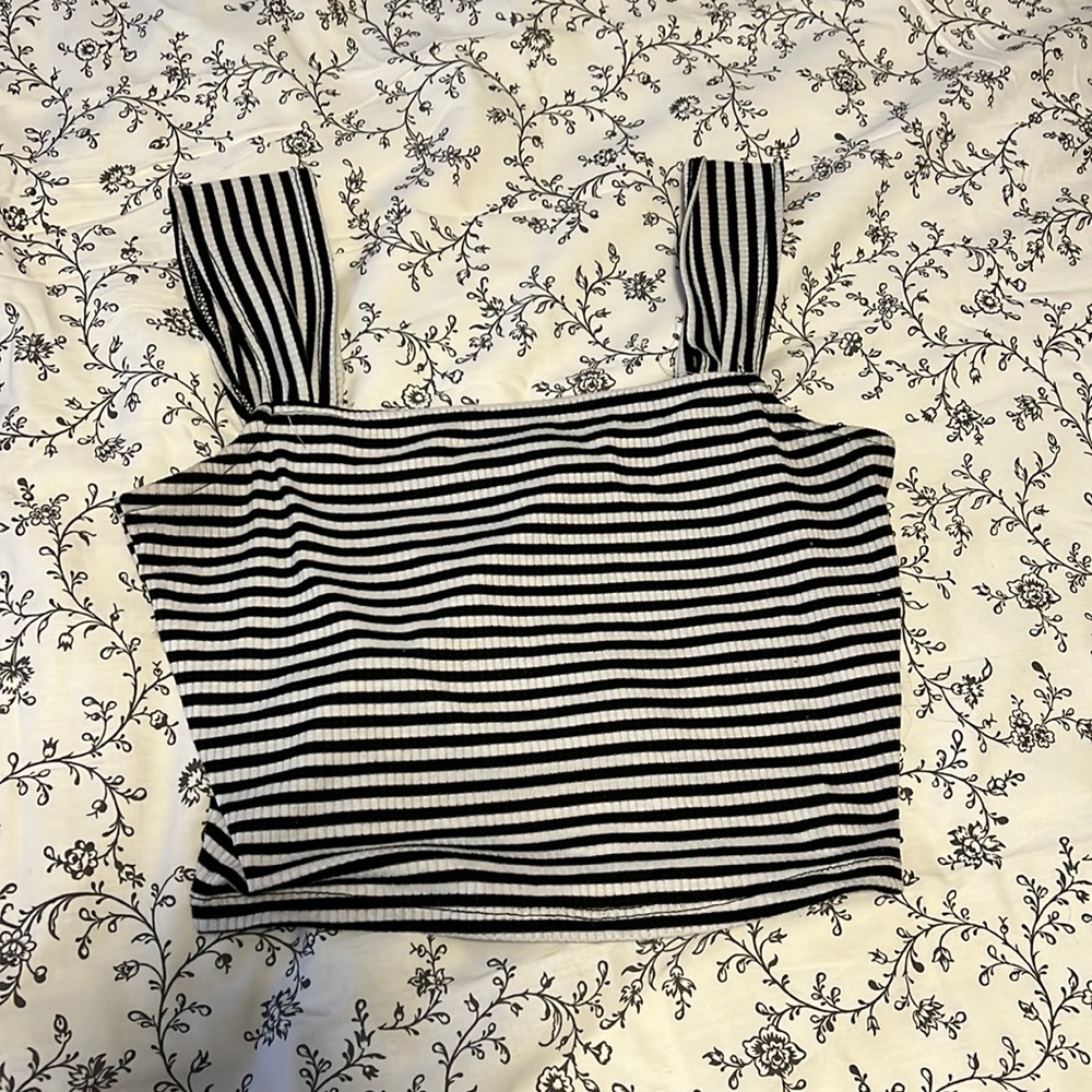 Striped crop top